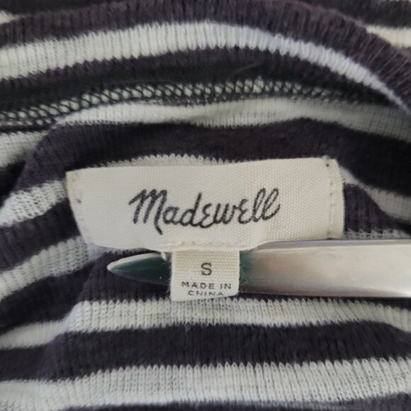 Madewell Striped Racerback Tank Top Womens Size S Preppy Summer - Picture 4 of 6